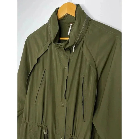 Free People Wind swept jacket size L Wild sage green - Picture 13 of 14